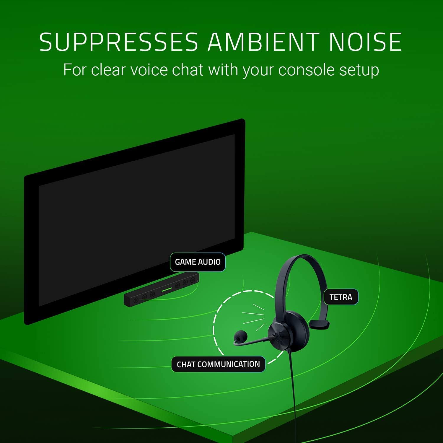 RAZER TETRA CONSOLE CHAT HEADSET 3.5 MM ANALOG MONO - DataBlitz