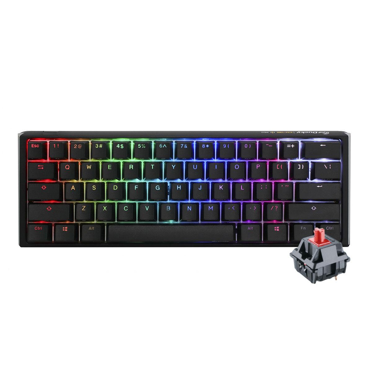 Ducky One 3 Mini Classic Hotswap RGB Double Shot PBT Mechanical Keyboard (Cherry RGB Red) (DKON2161ST-RUSPDCLAWSC1) - DataBlitz