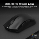 CORSAIR SABRE RGB PRO WIRELESS CHAMPION SERIES ULTRA-LIGHTWEIGHT GAMING MOUSE (BLACK) + CORSAIR GAMING MM200 CLOTH MOUSE MAT MEDIUM EDITION BUNDLE - DataBlitz