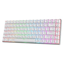 ROYAL KLUDGE RK84PRO TRI-MODE RGB 84 KEYS HOT SWAPPABLE MECHANICAL KEYBOARD WHITE (RED SWITCH) - DataBlitz