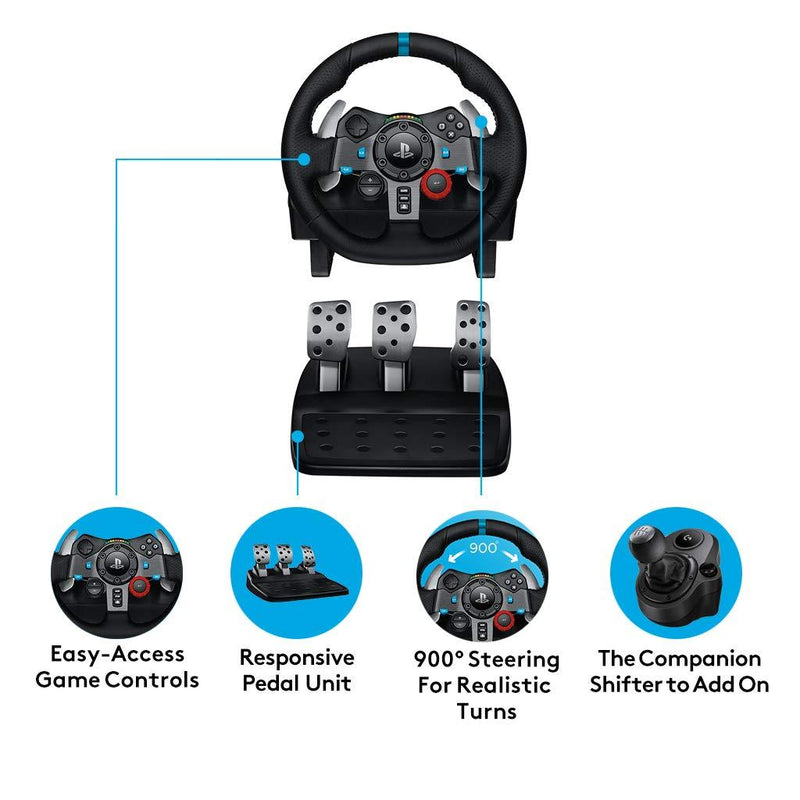 Logitech G29 Driving Force Racing Wheel (FOR PS4/PS3/PC)