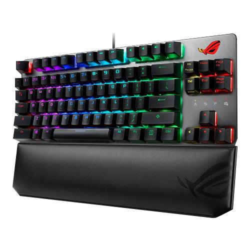 ASUS ROG STRIX X801 RGB SCOPE TKL DELUXE MECHANICAL GAMING KEYBOARD (CHERRY MX RGB BLUE) - DataBlitz