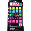 TAIHAO RUBBER DOUBLE SHOT BACKLIT GAMING KEYCAPS SET FOR CHERRY MX SWITCH TYPE (20-KEYS) (BLANK KEYS) (NEON PINK BLUE GREEN PURPLE) (C03MM508) - DataBlitz