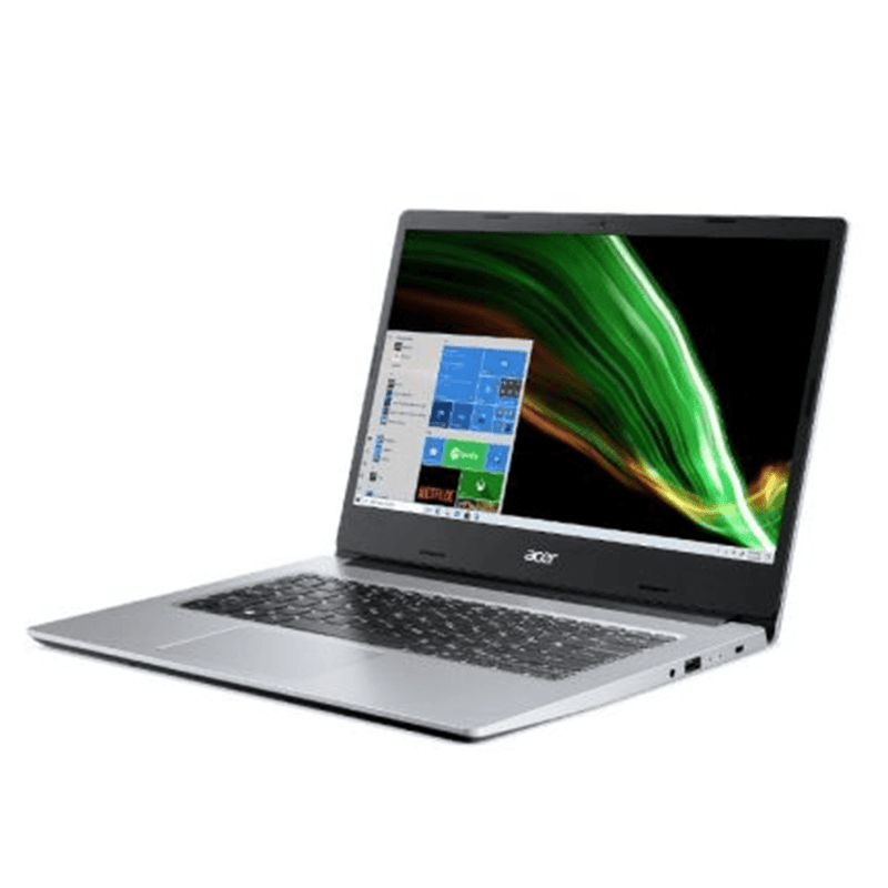 ACER ASPIRE 3 A314-35-P4BJ Laptop (Pure Silver) | 14" HD | Pentium Silver N6000 | 8GB LPDDR4 | 256GB SSD  | INTEL UHD | WIN10 + ACER Entry Run Rate Backpack E-1620-P (LZBPKM6B12) - DataBlitz