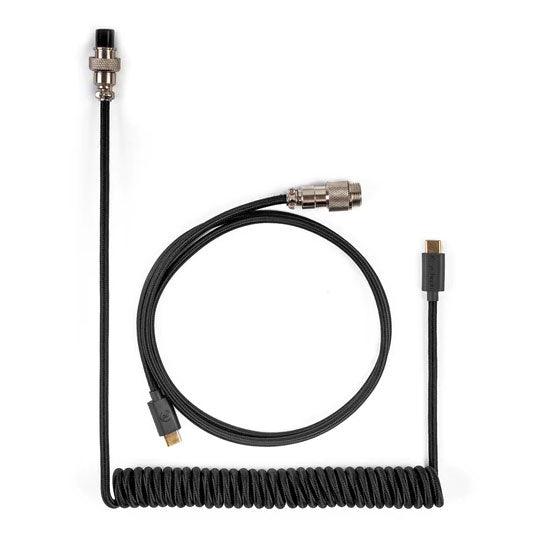 Keychron Custom Coiled Type-C Black Cable (Cab-B) - DataBlitz