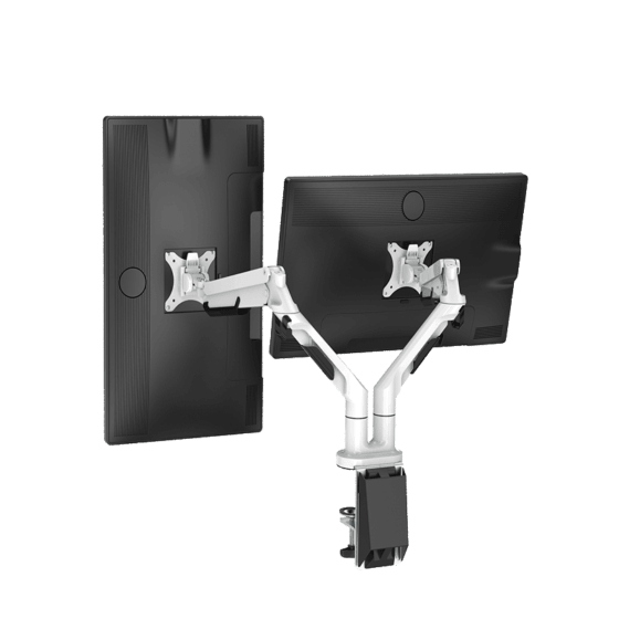 FLEXISPOT DUAL MONITOR MOUNT 17-32 INCHES (WHITE) (MA8D) - DataBlitz