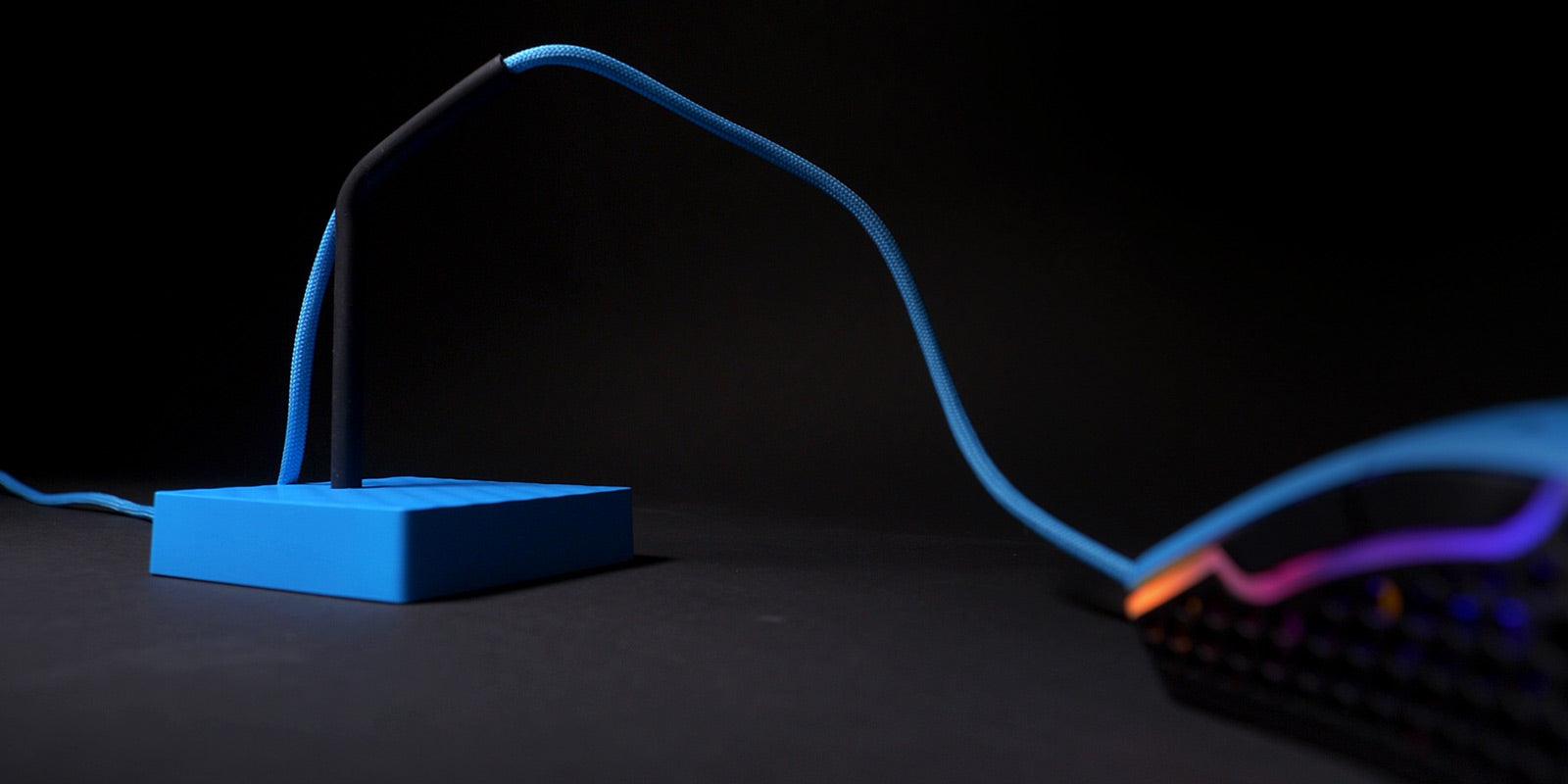 XTRFY B4 MOUSE BUNGEE FOR SMOOTHER GAMING (BLUE) - DataBlitz