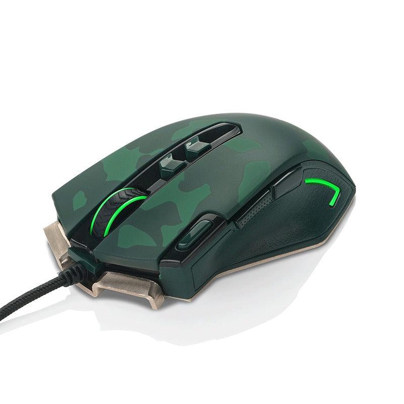 E-YOOSO X-3 Ergonomic Gaming Mouse (Green Camouflage) - DataBlitz