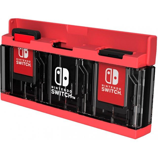 HORI NSW PUSH CARD CASE 6 NEON RED (NSW-128) - DataBlitz