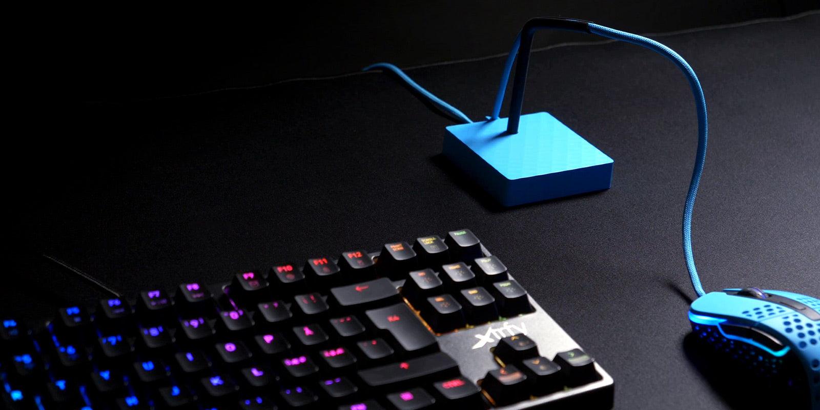 XTRFY B4 MOUSE BUNGEE FOR SMOOTHER GAMING (BLUE) - DataBlitz