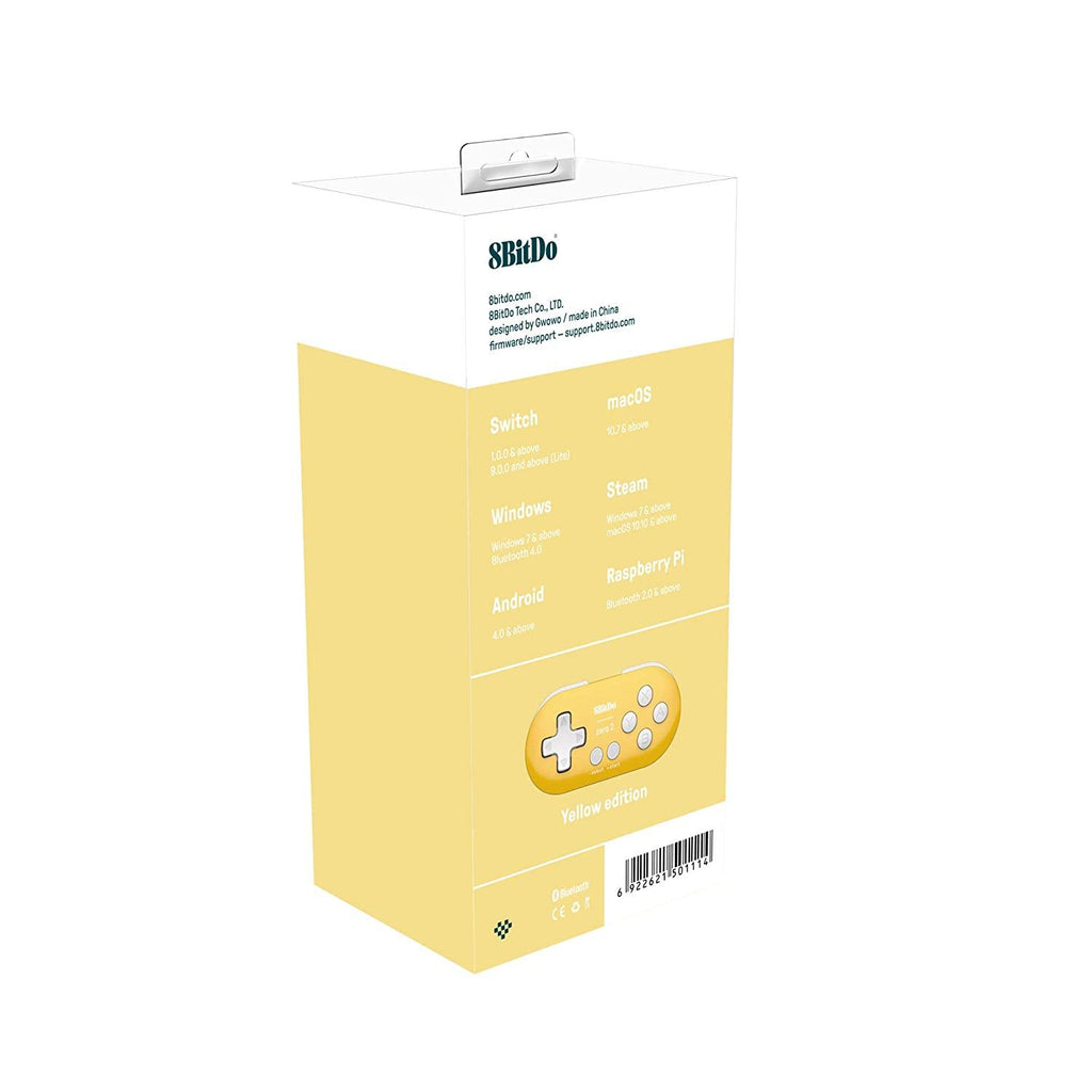 8Bitdo Zero 2 Bluetooth Gamepad Yellow Edition (Switch/Windows/MacOS ...