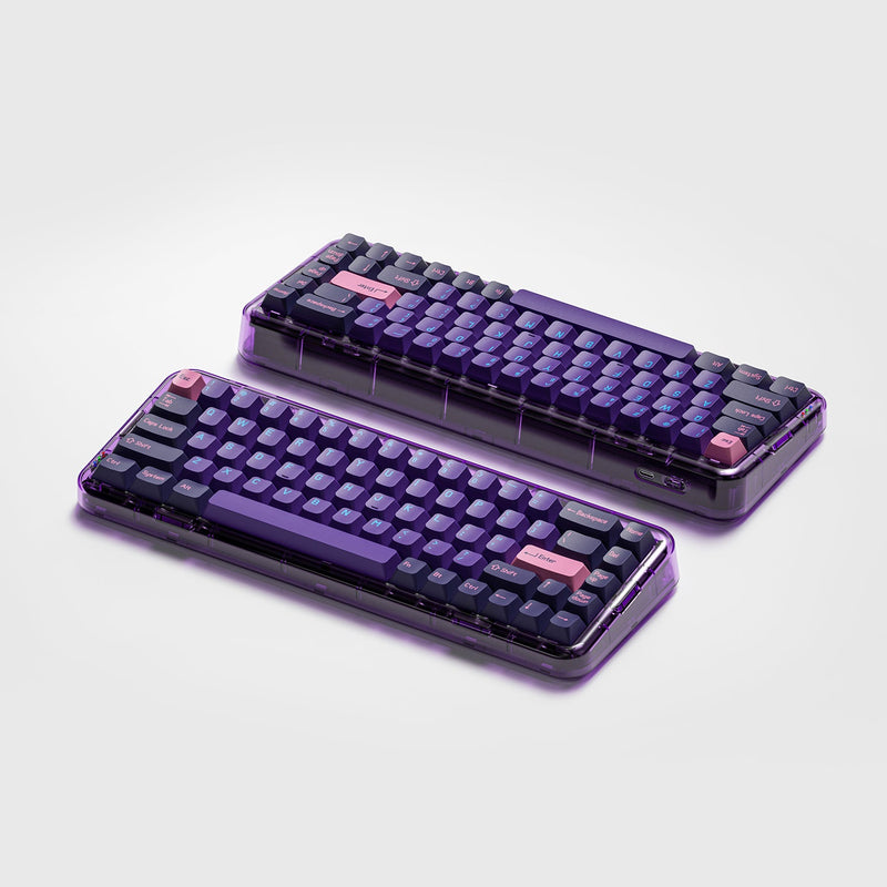 MelGeek MOJO68 Neon Mechanical Keyboard (Gateron Pro White)