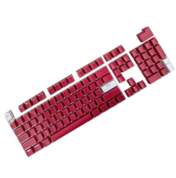 104 Doubleshot OEM PBT Keycaps (Jujube Red) (PBT2-48) - DataBlitz