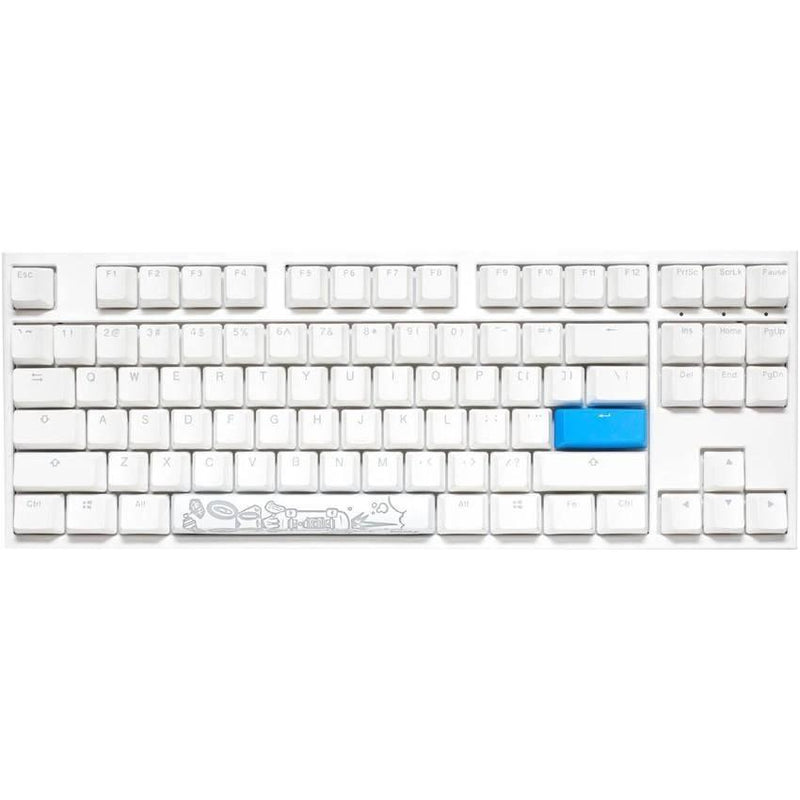 DUCKY ONE 2 TKL MECHANICAL KEYBOARD WHITE CASE (CHERRY RGB RED SWITCH) (DKON1787ST-RUSPDWWT1) - DataBlitz