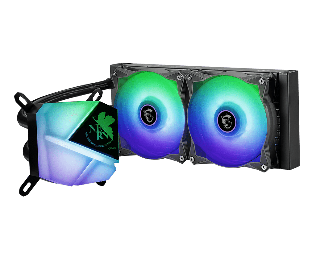 MSI MAG Coreliquid C240 Eva E-Project ARGB Liquid CPU Cooler - DataBlitz