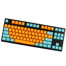 104 Doubleshot OEM PBT Keycaps (Green Orange) - DataBlitz