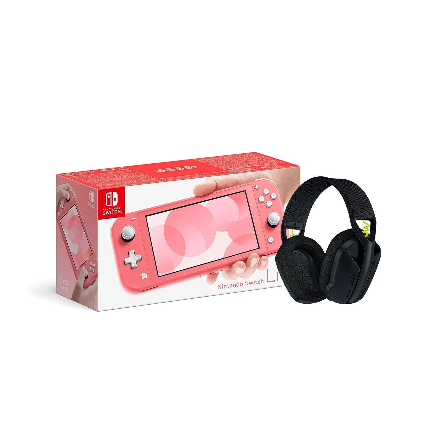 LOGITECH G435 LIGHTSPEED WIRELESS GAMING HEADSET (BLACK) + NINTENDO SWITCH CONSOLE (Lite, Refresh, OLED) - DataBlitz