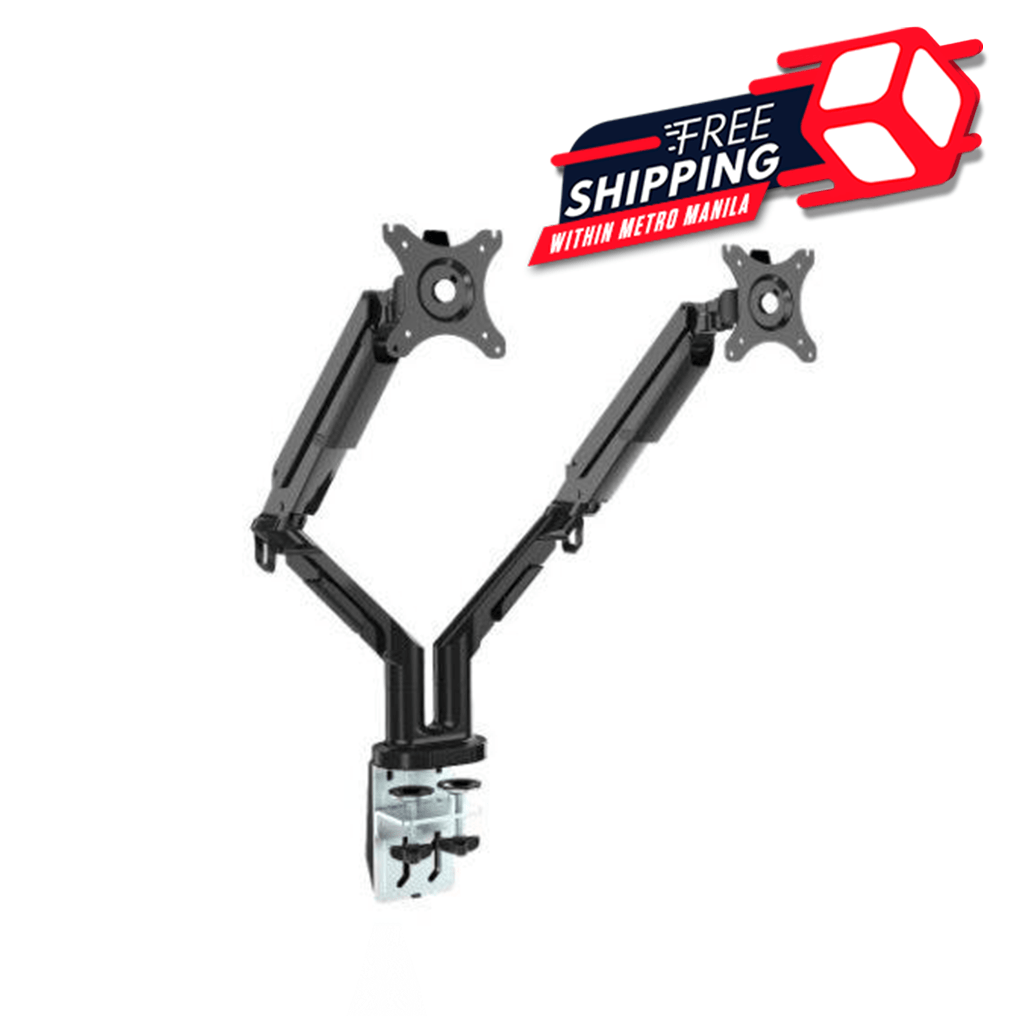 FLEXISPOT DUAL MONITOR MOUNT 17-32 INCHES (BLACK) (MA8DBK) - DataBlitz