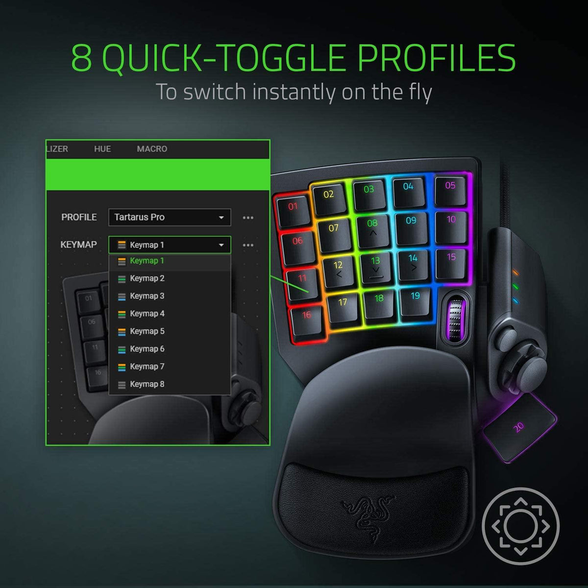 RAZER TARTARUS PRO ANALOG OPTICAL GAMING KEYPAD - DataBlitz