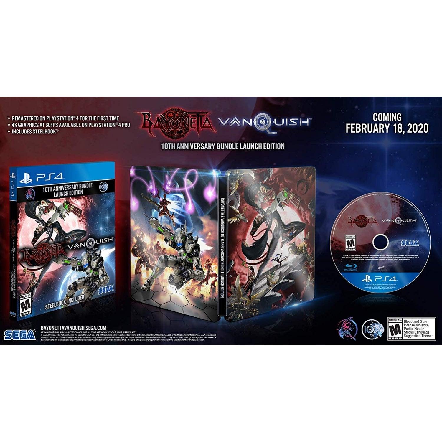 PS4 BAYONETTA & VANQUISH 10TH ANNIVERSARY BUNDLE LAUNCH EDITION WITH STEELBOOK REG.3 - DataBlitz
