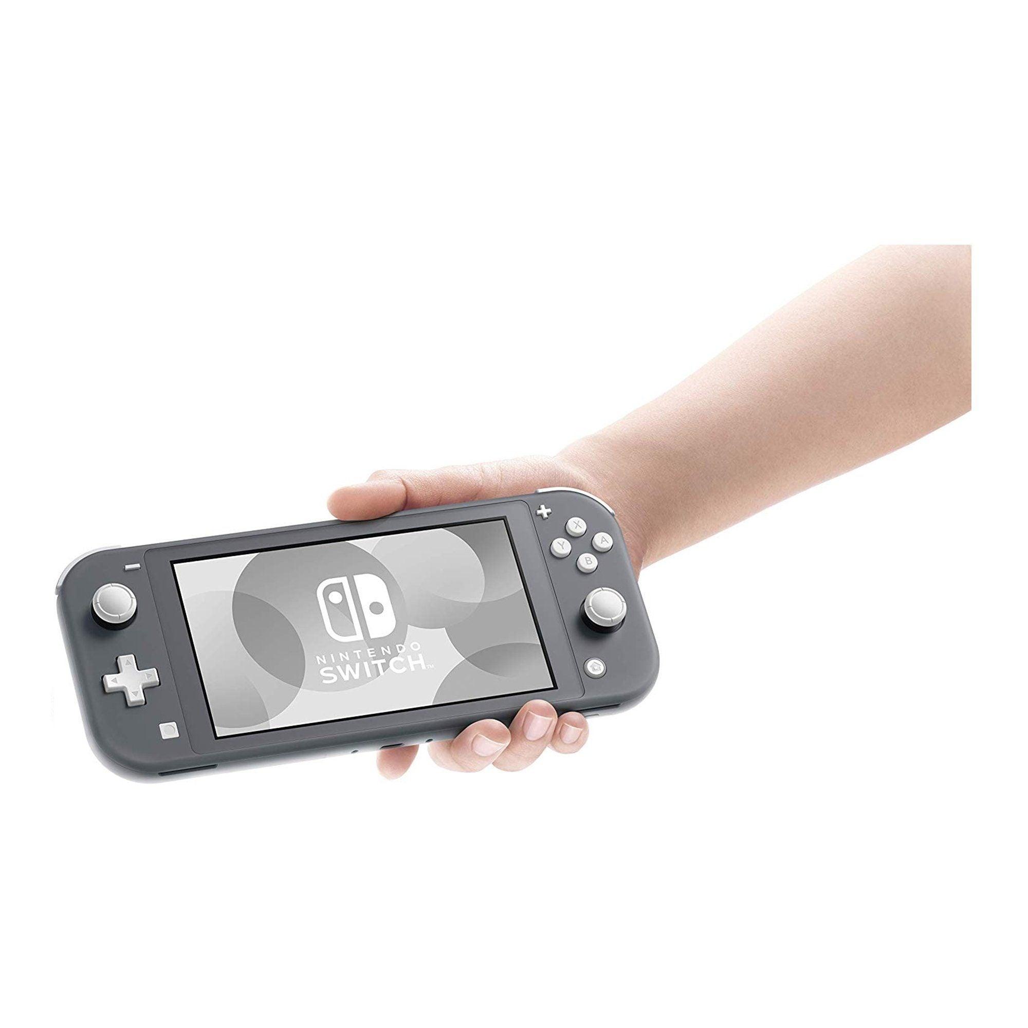 Nintendo Switch Lite Console Gray + Dobe Glass Film 9H (TNS-19118) Bundle - DataBlitz