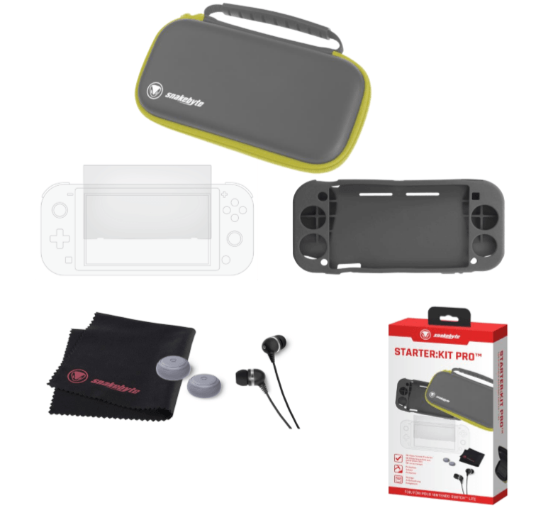 SNAKEBYTE NSW STARTER KIT PRO YELLOW FOR NINTENDO SWITCH LITE - DataBlitz