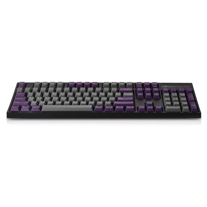 LEOPOLD 104-KEYS MECHANICAL KEYBOARD TWO-TONE GRAY/PURPLE KEYCAP + WHITE FONT (SILENT RED SWITCH) (FC900RS/EGPPD(B)) - DataBlitz