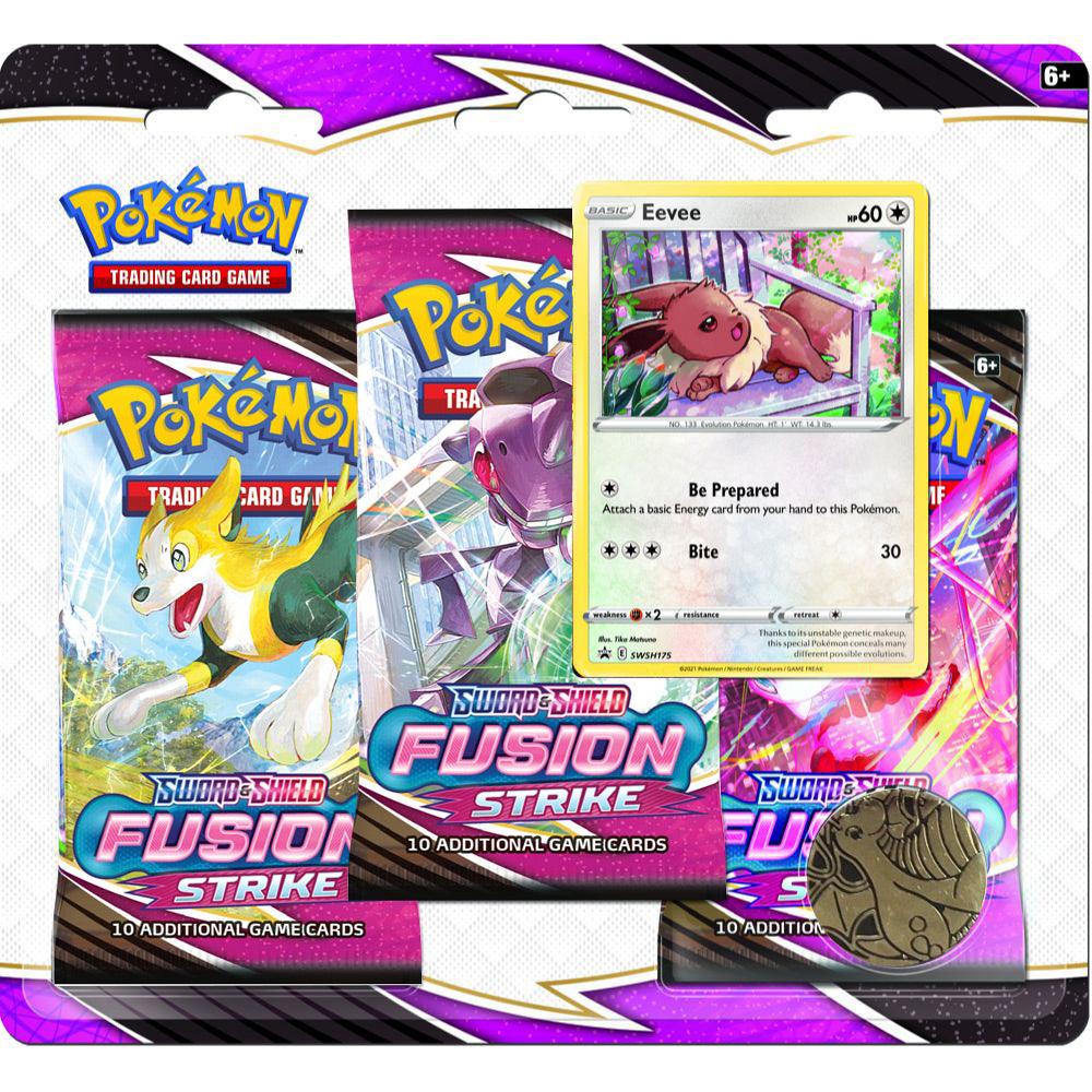 POKEMON TRADING CARD GAME SS8 SWORD & SHIELD FUSION STRIKE 3 BLISTERS (179-80920) - DataBlitz