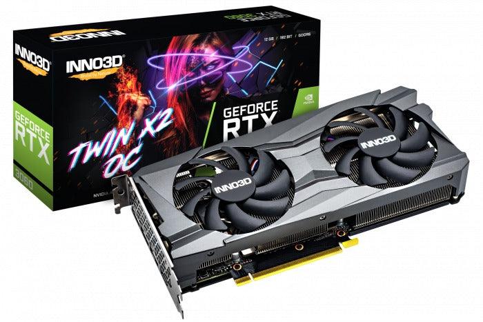 INNO3D GeForce RTX 3060 Twin X2 OC 12GB GDDR6 Graphics Card (N30602-12D6X-11902120H) - DataBlitz