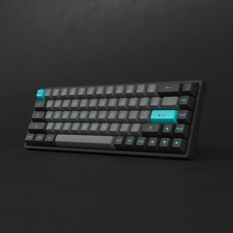 AKKO Black & Cyan 3068B Plus Multi-Modes RGB Mechanical Keyboard (AKKO CS Jelly Pink) - DataBlitz