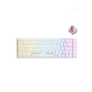 Akko 3068S Shine-Through RGB Hot-Swappable Mechanical Keyboard White (Akko CS Jelly Pink) - DataBlitz