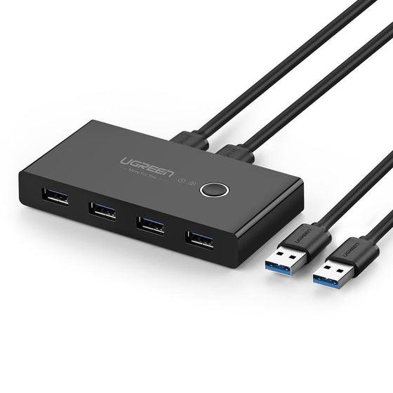 UGREEN 4-Port USB 3.0 Sharing Switch Box (Black) (US216/30768) - DataBlitz