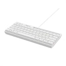 Aula Wind F3061 Membrane RGB TKL Wired Silicone Keyboard (White) - DataBlitz