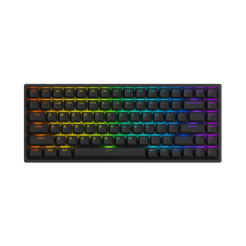 Akko 3084S Shine-Through RGB Hot-Swappable Mechanical Keyboard Black (Akko CS Jelly Pink) - DataBlitz