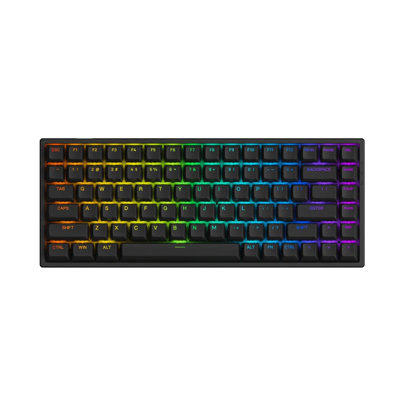 Akko 3084S Shine-Through RGB Hot-Swappable Mechanical Keyboard Black (Akko CS Jelly Purple) - DataBlitz