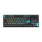 AKKO Black & Cyan 3098B Multi-Modes RGB Mechanical Keyboard (AKKO CS Jelly Blue) - DataBlitz