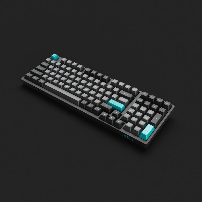 AKKO Black & Cyan 3098B Multi-Modes RGB Mechanical Keyboard (AKKO CS Silver) - DataBlitz