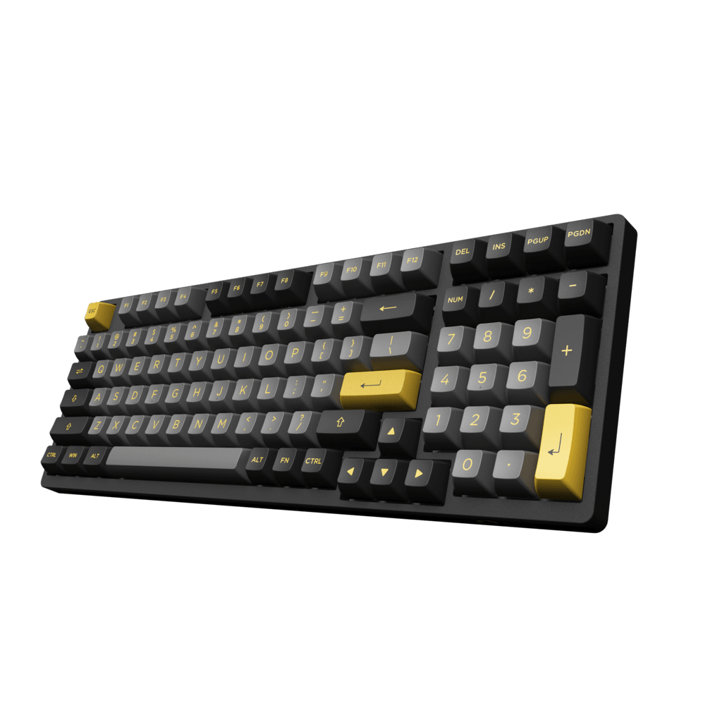 AKKO BLACK & GOLD 3098B MECHANICAL KEYBOARD (AKKO SWITCH JELLY PINK) - DataBlitz