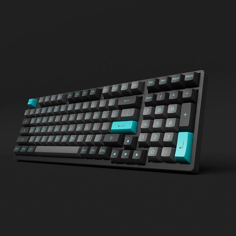 AKKO Black & Cyan 3098N Multi-Modes RGB Mechanical Keyboard (TTC Flame Red Switch) - DataBlitz
