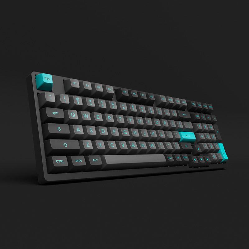 AKKO Black & Cyan 3098N Multi-Modes RGB Mechanical Keyboard (TTC Flame Red Switch) - DataBlitz