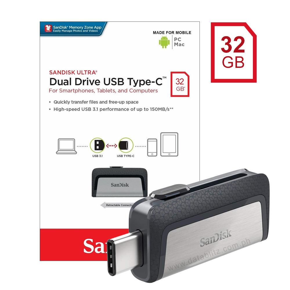 SANDISK ULTRA DUAL USB DRIVE 3.1 TYPE-C 32GB - DataBlitz