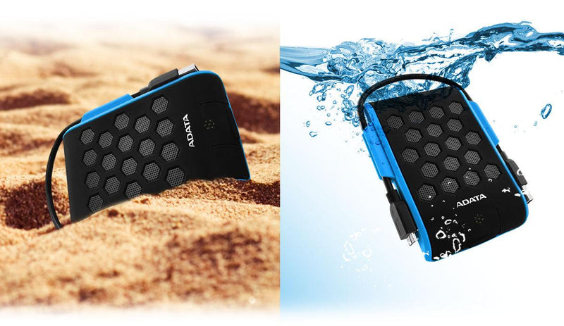 ADATA HD720 SHOCK-PROOF MILITARY GRADE TRIPLE-LAYER PROTECTION EXTERNAL HARD DRIVE 2TB (BLUE) - DataBlitz