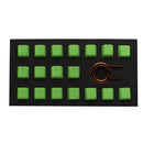 TAIHAO RUBBER DOUBLE SHOT BACKLIT GAMING KEYCAPS SET FOR CHERRY MX SWITCH TYPE (18-KEYS) (NEON GREEN) - DataBlitz