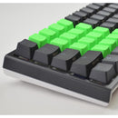TAIHAO RUBBER DOUBLE SHOT BACKLIT GAMING KEYCAPS SET FOR CHERRY MX SWITCH TYPE (18-KEYS) (NEON GREEN) - DataBlitz