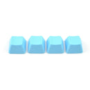 TAIHAO RUBBER DOUBLE SHOT BACKLIT GAMING ZXCV KEYCAPS SET (4-KEYS) (NEON BLUE) - DataBlitz