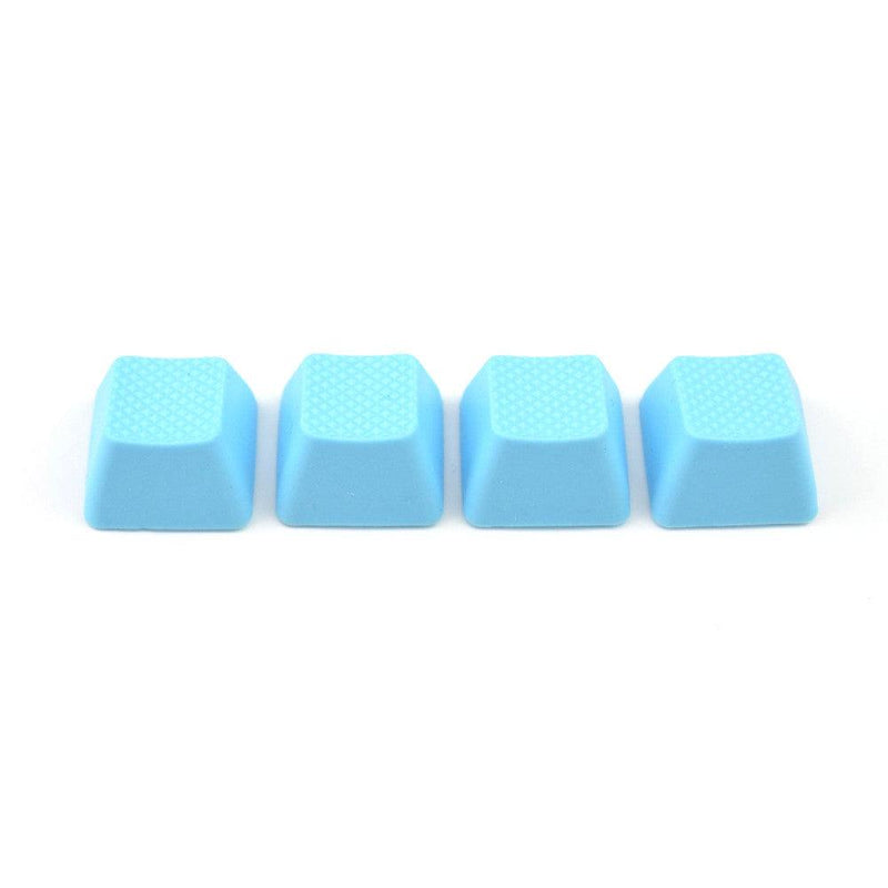 TAIHAO RUBBER DOUBLE SHOT BACKLIT GAMING ZXCV KEYCAPS SET (4-KEYS) (NEON BLUE) - DataBlitz