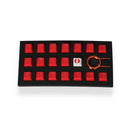 TAIHAO RUBBER DOUBLE SHOT BACKLIT GAMING KEYCAPS SET FOR CHERRY MX SWITCH TYPE (18-KEYS) (RED) - DataBlitz
