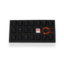 TAIHAO RUBBER DOUBLE SHOT BACKLIT GAMING KEYCAPS SET FOR CHERRY MX SWITCH TYPE (18-KEYS) (BLACK) - DataBlitz