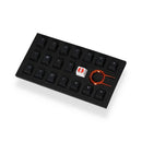 TAIHAO RUBBER DOUBLE SHOT BACKLIT GAMING KEYCAPS SET FOR CHERRY MX SWITCH TYPE (18-KEYS) (BLACK) - DataBlitz