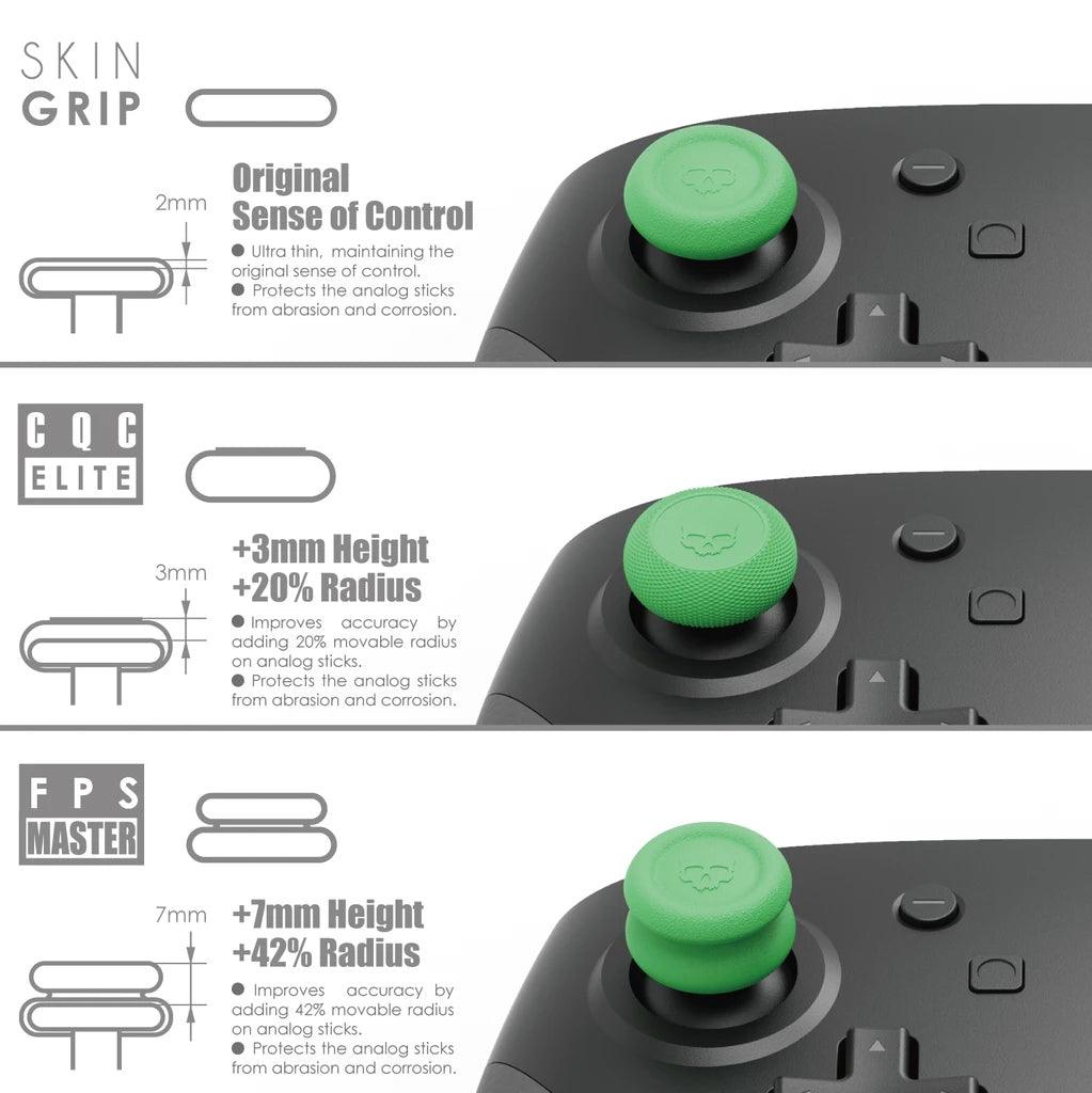 Skull & Co. NSW Thumb Grip for Switch Pro/PS4/PS5 Controller (Black) (Set Of 6) - DataBlitz
